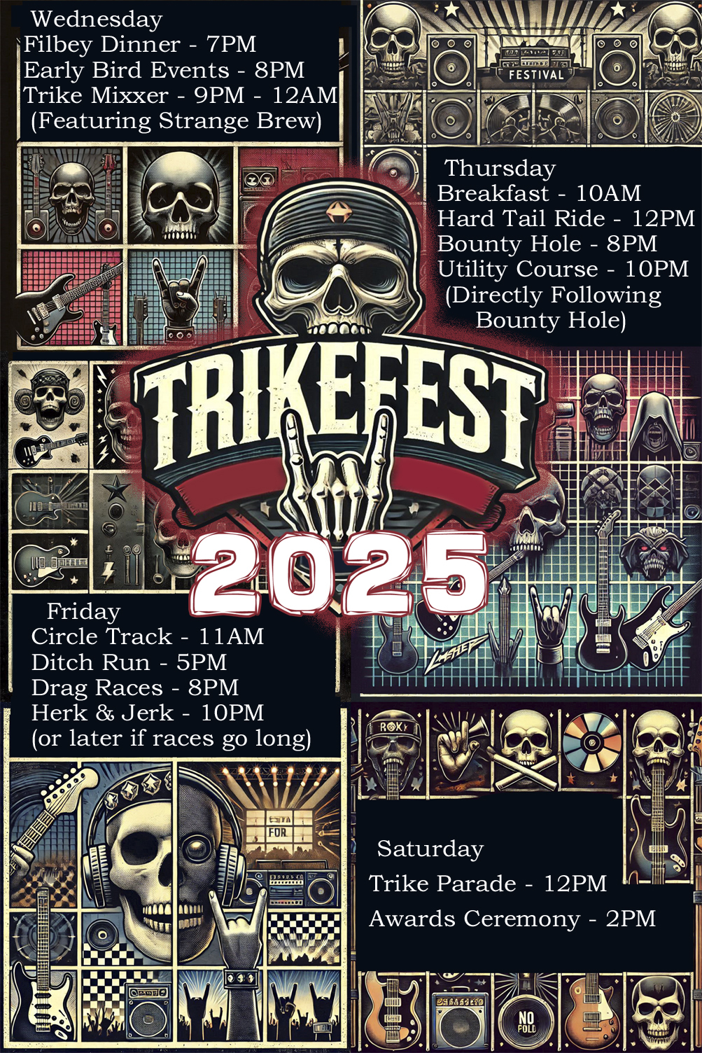 Trikefest 2025 Schedule of Events